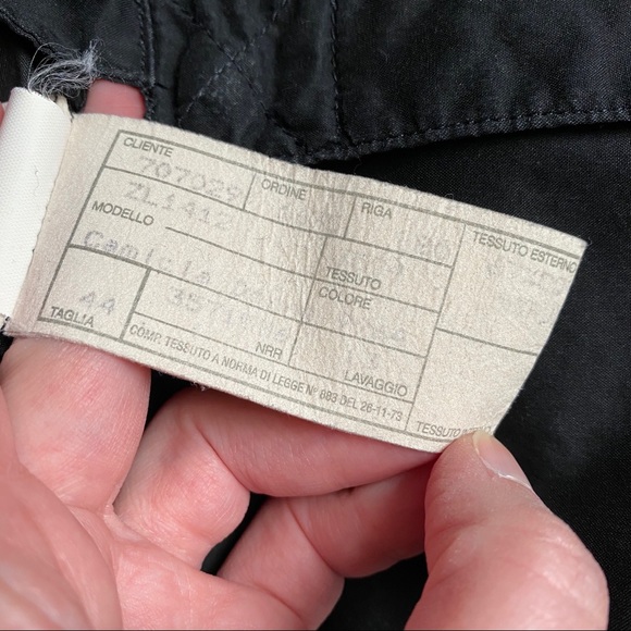 Women’s Emporio Armani black snap closure shirt 44 - Picture 9 of 14